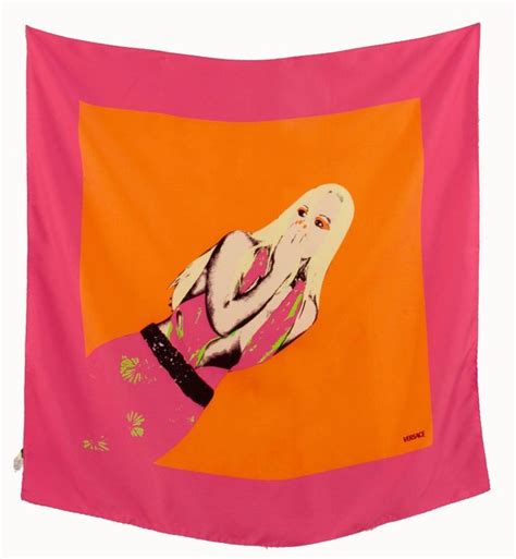 versace scarpa faccia|donatella versace scarf.